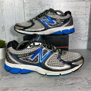 New Balance 860v3 Running Shoe Mens size 8.5 D /M860SB3 Silver Blue MADE IN USA